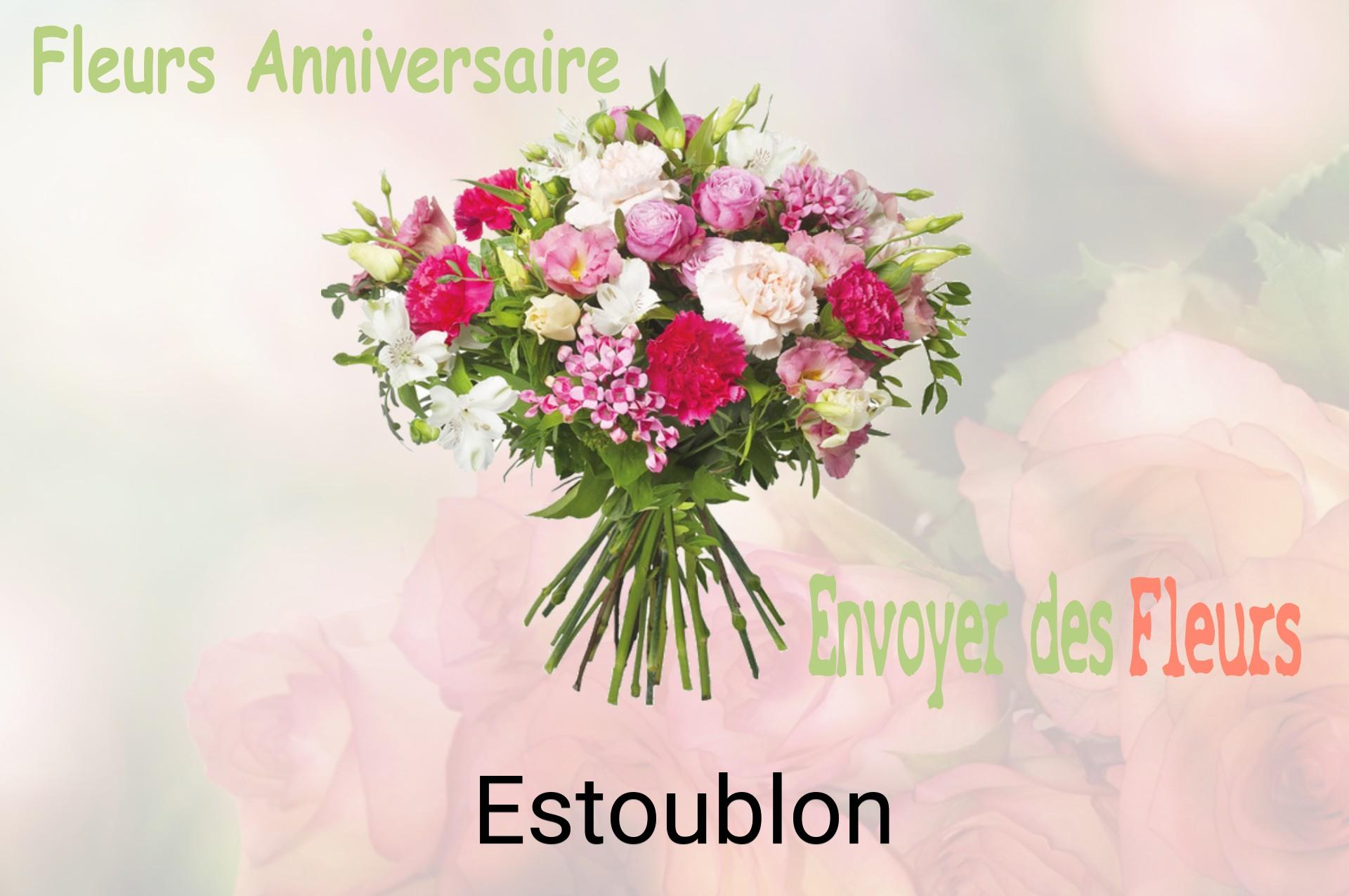 Bouquet de fleurs d’anniversaire livré à Estoublon